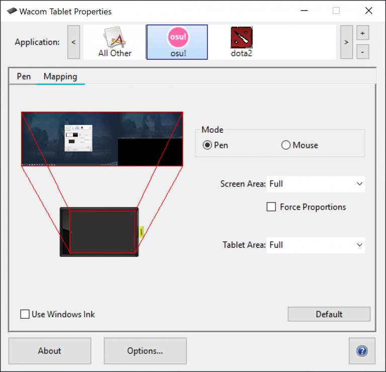 Wacom Tablet玩osu!的设置方法 | Drown In Codes